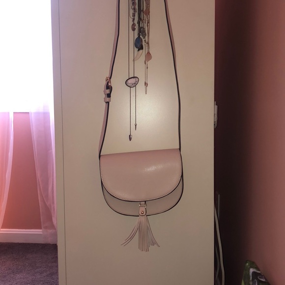 Beige Fringe Crossbody Bag - Picture 1 of 3